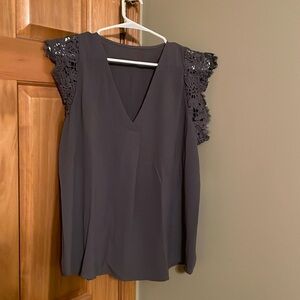 Boutique Grey Blouse - Size M